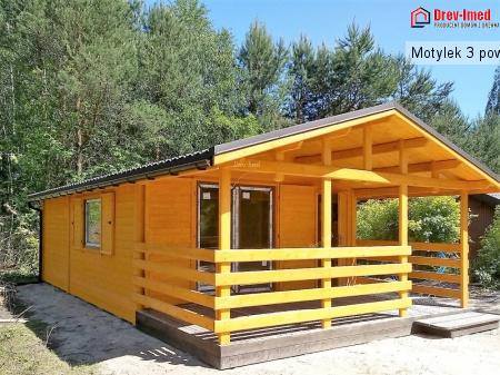 Dom drewniany Motylek 3 pow: 35m2+ 12,5m2 taras